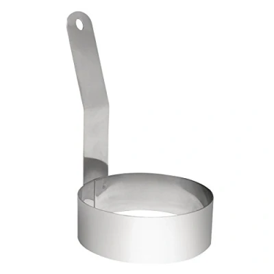 Image of Vogue GD695 Long Handled Egg Ring, Stainless Steel, 75 mm Diameter