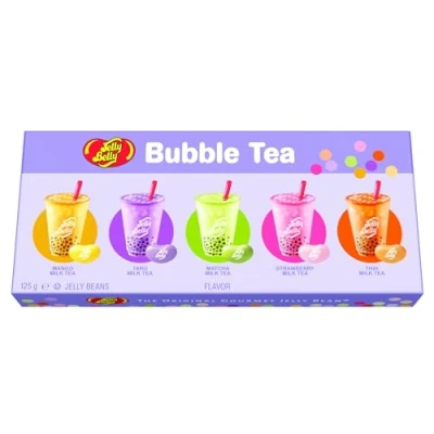 Image of Jelly Belly Exquisite Bubble Tea Flavoured Bean Assortment, Deluxe Gift Box, 125g