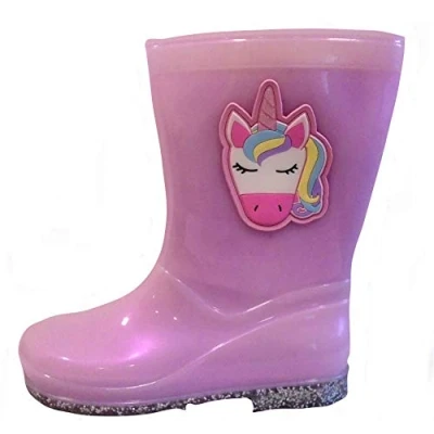 Image of WLamb Unicorn Lurus Girls Wellington Boots (7 UK Child) Pink