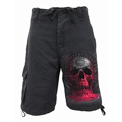 Image of Spiral Bleeding Souls Vintage Cargo Shorts Black M