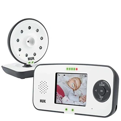Image of NUK 550VD Video Baby Monitor with Camera LCD Screen, Night Vision, Temperature Sensor, 2 Way Talk and Lullabies
