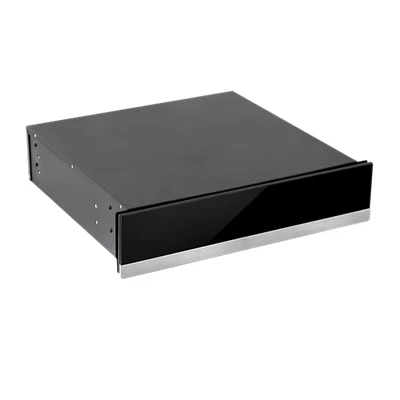 Image of Baridi 60cm Built In Warming Drawer, Push to Open, Anti Slip Mat, Black/Stainless Steel DH202