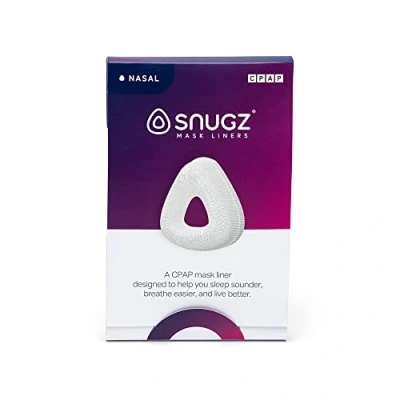Image of Snugz Mask Liners: Machine Washable, One Size Fits Most CPAP Liners, Pack of 2 Lasts 90 Days (Nasal (Nose only))