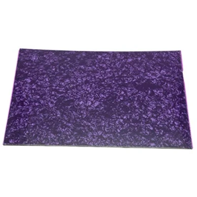 Image of Dopro Blank Guitar Bass Pickguard Material Scratch Plate Sheet 290x430mm Purple Pearl