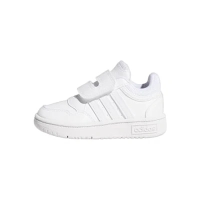 Image of adidas Hoops Shoes, Cloud White/Cloud White, 7.5 UK