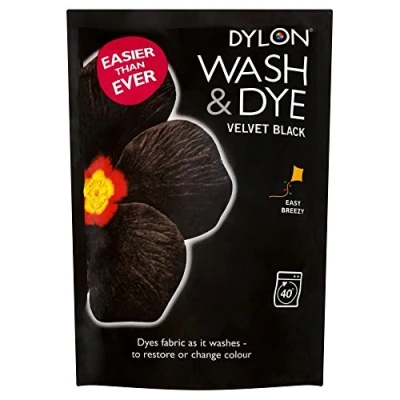Image of Dylon Machine Wash &amp; Dye, Velvet Black 7400410101x1 (pack of 2)