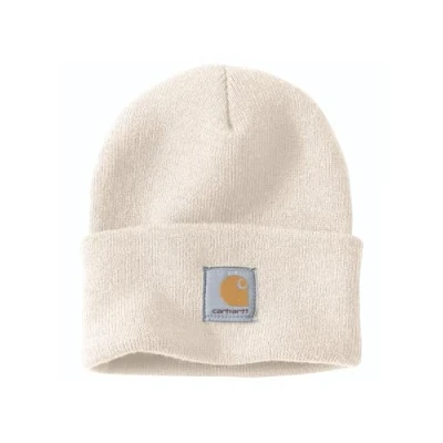 Image of Carhartt Unisex, Knit Cuffed Beanie, Winter White, One Size