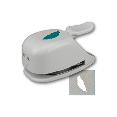 Image of Artoz paper punch card &quot;Feather&quot;, 31mm hole for making birthdays, invitations, weddings and much more