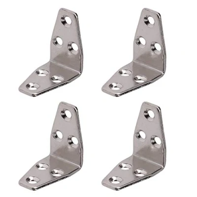 Image of Marine Angle Bracket 90 Degree Brace Stainless Steel 41mm x 25mm 4PK
