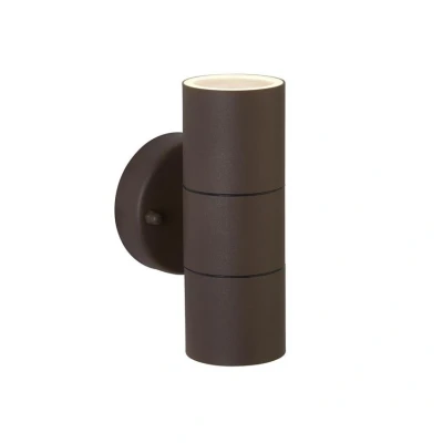 Image of Searchlight Metro outdoor wall spotlight, up/down, IP44, rust