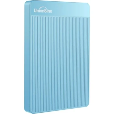Image of UnionSine External Hard Drive 500GB Ultra Slim Portable USB 3.0 HDD Storage Compatible for PC,Mac, Laptop, Xbox, Xbox one, PS4(Blue) HD2510