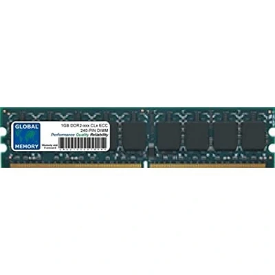 Image of 1GB DDR2 533/667/800MHz 240 PIN ECC DIMM (UDIMM) MEMORY RAM COMPATIBLE WITH SERVERS/WORKSTATIONS/MOTHERBOARDS