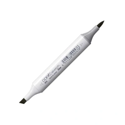 Image of Copic Sketch Coloured Marker Pen (W 9) Warm Gray No.9, For Art &amp; Crafts, Colouring, Graphics, Highlighter, Design, Anime, Professional Beginners, Supplies Colouring Books
