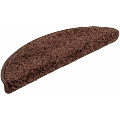 Image of Stair Mats 30 pcs Brown 56x17x3 cm Vidaxl