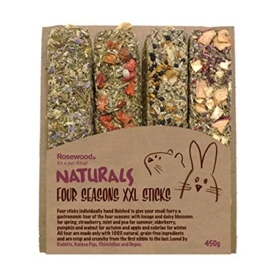 Image of Rosewood Naturals Four Seasons XXL Sticks, Rabbit Treats &amp; Small Animal Treats, 450g