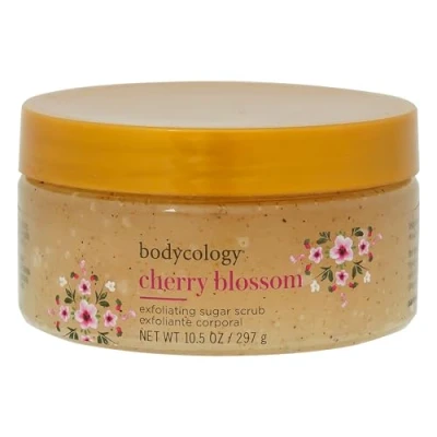 Image of Bodycology Cherry Blossom Exfoliating Sugar Scrub For Women 10.5 oz
