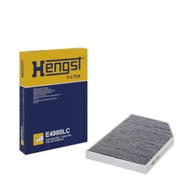 Image of 64115A2AD31, 64115A50995, 64119382885, 64119382886, 9382886 Pollen Filter HENGST E4980LC Activated Carbon 300mm 211mm 30mm BMW: 3 Saloon