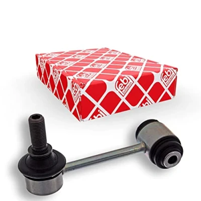 Image of 4883030090 Anti roll bar link FEBI BILSTEIN 42972 Rear Axle Left, Right 100mm M12 x 1,25 with lock nuts Steel silver LEXUS: IS 2, GS III