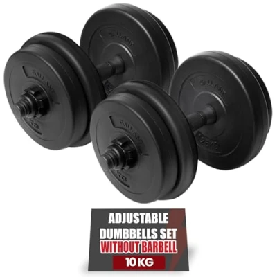 Image of Gallant Adjustable Dumbbells Set 10KG, Non Slip Grip Weights Women and Men, Home Gym Equipment for Weight Lifting Bodybuilding Strength Training