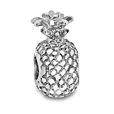 Image of Tuscany Silver Charms Women&#039;s Sterling Pineapple Bead