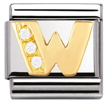 Image of Nomination Cubic Zirconia W Charm