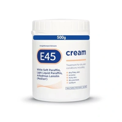 Image of E45 Dermatological Moisturising Cream for Dry Skin &amp; Eczema 500g