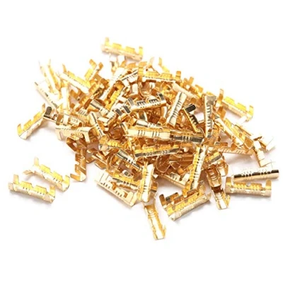 Image of Oumefar Brass Crimp U Shape Quick Connect Wiring Terminal, Compact Splice Terminals for Lines 0.5 1.5m Square, Material, Connector Type
