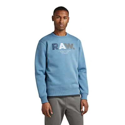 Image of G STAR RAW Men&#039;s Multi Colored RAW. Sweater, Blue (azul D22229 A971 2182), S