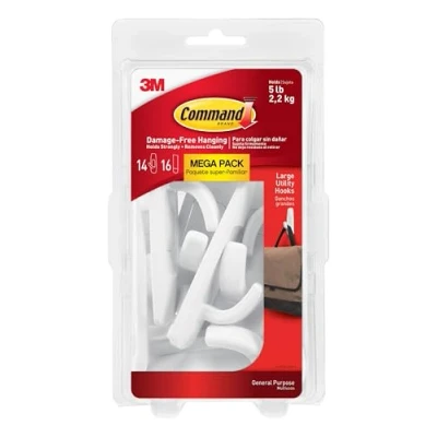 Image of Command Large Utility Hook Mega Pack 17003 MPES