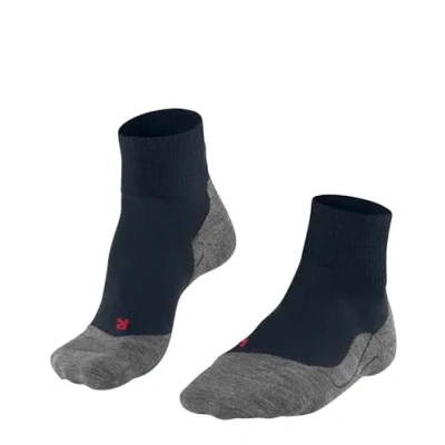 Image of FALKE Women&#039;s TK5 Wander Short W SSO Wool Thin Anti Blister 1 Pair Hiking Socks, Blue (Marine 6121), 4 5