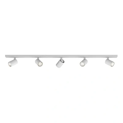 Image of Ascoli Five Bar Spotlight Textured White, GU10