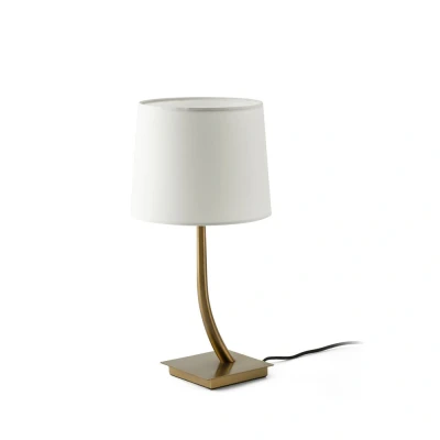 Image of Rem Table Lamp Round Tapered White, E27