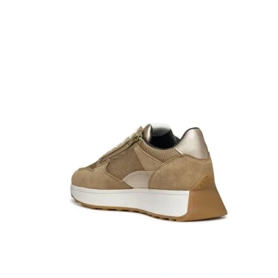 Image of Geox Women&#039;s D Amabel B Sneaker, Taupe, 4 UK