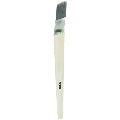 Image of Coral 33474 Precision Angled Lining Fitch Paint Brush with Platinum Easy Clean Filaments 1 inch