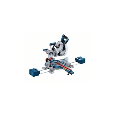 Image of Bosch Professional BITURBO Cordless Mitre Saw GCM 18V 254 D (Cuts up to 90 x 305 mm, incl. 1 Circular Blade, 2 Workpiece Support, Dust Bag, Clamp)