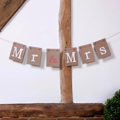 Image of Neviti Just My Type Bunting Mrs, Paper, Brown, 50 x 0.1 14.2 cm