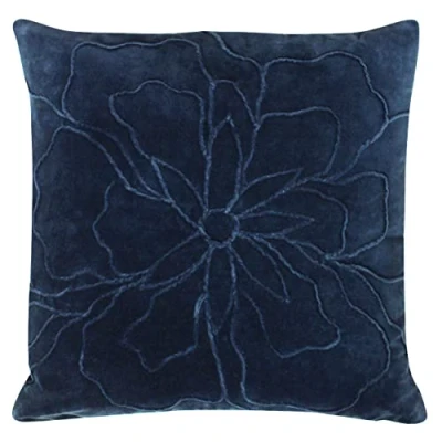 Image of furn. Angeles Cushion Navy Cotton Size 45 cm x