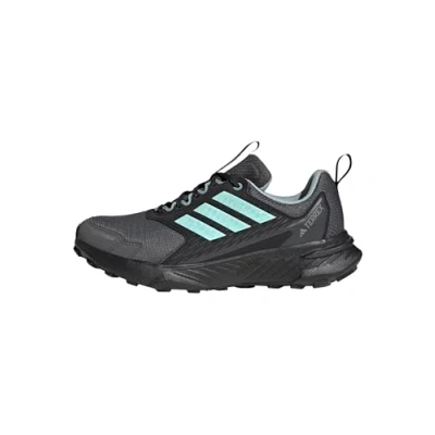 Image of adidas Women&#039;s Terrex Tracefinder 2 Climaproof Trail Running Shoes, Carbon/Semi Flash Aqua/Grey Six, 6.5 UK