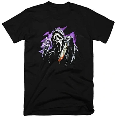 Image of Scream Horrorold Moviemystery1996 Cotton Mens T Shirt Black M