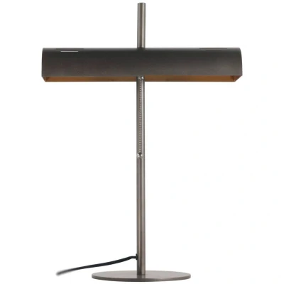 Image of Lucande banker&#039;s lamp Nysira, modern, grey metallic, 2 bulb.