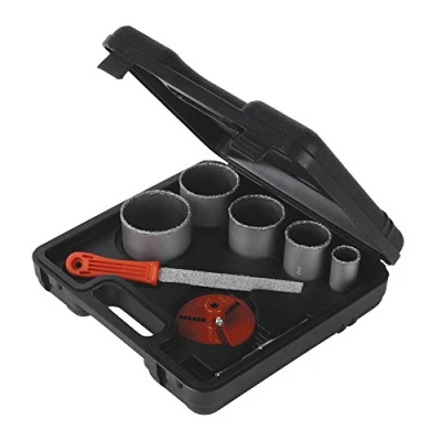 Image of Silverline Tungsten Grit Holesaw Kit 8pce 33 83mm Dia