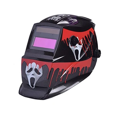 Image of Nuzamas Solar Powered Auto Darkening Welding Helmet Mask Weld Face protection for Arc Tig Mig Grinding Plasma Cutting with Adjustable Shade Range DIN4/9 13 UV/IV DIN16