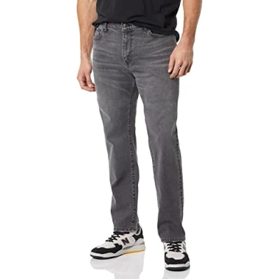 Image of Amazon Essentials Men&#039;s Athletic Fit Stretch Jean, Washed Grey, 28W / 30L