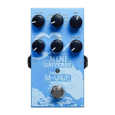 Image of M Vave Miniuni 9 digital reverb effects in one guitar pedal