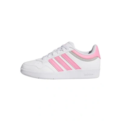Image of adidas Hoops 4.0 Shoes, FTWR White/Bliss Pink/Grey Two, 3 UK Child