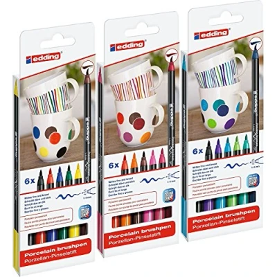 Image of Edding 4200 Porcelain Brush Pen (Also for Glass and Ceramic)