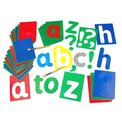 Image of Major Brushes Washable Stencils Lower Case Pack 27