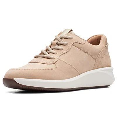 Image of Clarks Women&#039;s Un Rio Sprint Sneaker, Light Sand Comb, 5 UK
