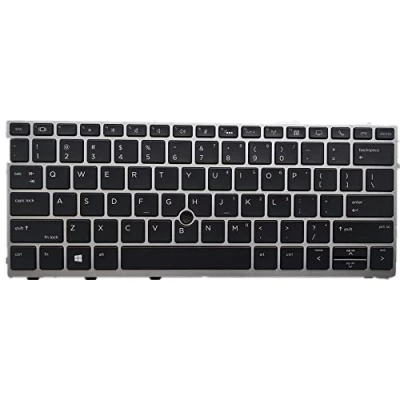 Image of fqparts Replacement Laptop Keyboard For HP EliteBook 735 G6 Black US English Layout