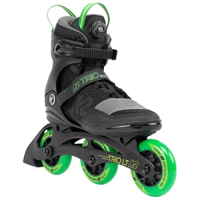 Image of K2 Trio LT 100 30G0301.1.1.120 Unisex Inline Skates Black/Green